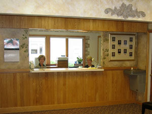 Reception Desk in Lansing dental office